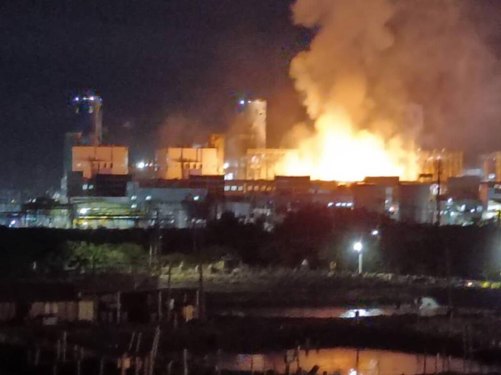 高雄興達電廠天然氣泄漏致大火爆炸